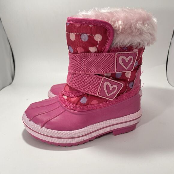 Lot Of 3 Toddler Girls Sneakers Boots Polo Sketchers Circo Sz 5 - 6 Pink Purple - Picture 15 of 16